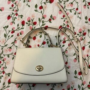 Coach White Ivory Tilly Top Handle Satchel